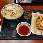 丸亀製麺 - 牡蠣ちゃんぽん 野菜かき揚げ ごぼう天 960-50円