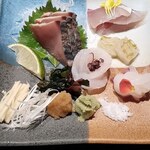 鳥越の宿　三楽園 - 造り(北陸の幸五種)