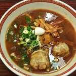 Houran - しゅうまい醤油ラーメンを上から見る。