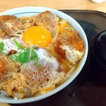 森野庵 - カツ丼 上（1100円）大盛り（+100円）