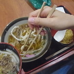 めんめ家 - 肉うどんの並でございます