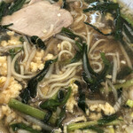 龍岡 - ニラ玉ラーメンのアップ