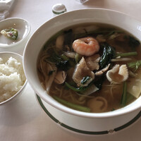 ジャスミンガーデン - 五目スープそば、ライス、搾菜 ジャスミンガーデン - 五目スープそば、ライス、搾菜