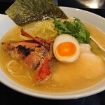 鶏そば・ラーメン Tonari - 金目鯛カマの炭火焼きと金目鯛スープの塩ラーメン 1,300円