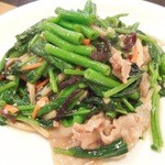 中華酒膳 幸龍 - （2012/6月）「豚肉と空芯菜のあっさり炒め」