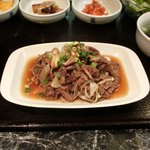 韓国料理 楽々 - プルコギ定食 900円 のプルコギ