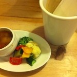 Katane kafe - セットのスープ