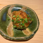 すし岩瀬 - ゴマ河豚白子の炙り