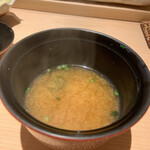 すし岩瀬 - 味噌汁