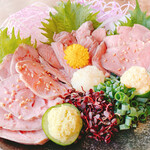 When in doubt, selection the three types of meat sashimi