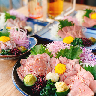 Meat sashimi that takes advantage of low-temperature cooking! !