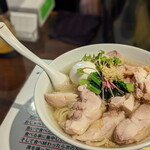 塩生姜らー麺専門店 MANNISH - 思いもよらず 塩生姜らー麺 肉増しW で超腹パン！だけど美味にっしゅ☆