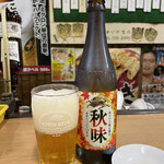 餃子専門店 おゆき - ビールはキリンの秋味でした