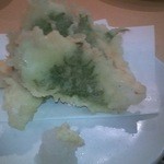 粋や - 白身魚の大葉揚げ天ぷらです