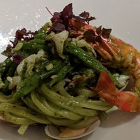 天草 天空の船 - 天然魚介のパスタ・ジェノベーゼソース