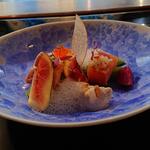 八王子うかい亭 - サーモンとイチジクのマリネ