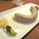 Cafe Lembeek - イベリコ豚自家製白ソーセージ