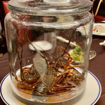 中国料理 桃花林 - 伊勢海老の紹興酒蒸し焼き