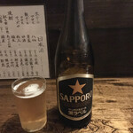 ばんや - 瓶ビール サッポロ（中瓶）