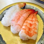 Hama zushi - えび三種盛り