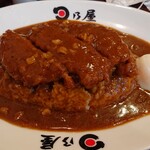 日乃屋カレー - 上メンチカツカレー＋温玉(ライス300g)