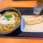 浜心うどん - 料理写真:山かけうどん 温(大)・えび天