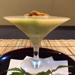 御料理 寺沢 - 生海胆と夏豆の摺り流し