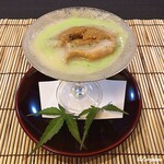 御料理 寺沢 - 生海胆と夏豆の摺り流し