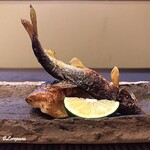 御料理 寺沢 - 天竜川の鮎焼と秋田の甘鯛焼