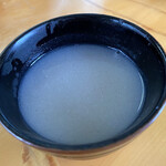 小野田そば屋 - 蕎麦湯