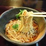 梅そば　とにかく細い！超暑いなつに食べたい一品