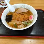 川崎屋食堂 - 【2020.10.1(木)】カツラーメン(並盛)750円