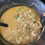 麺処 ごまや - ゴマ坦々おじや。搾菜が良いアクセント