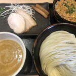 麺屋一燈 - 細つけ麺〜秋ver〜+鷄そぼろご飯