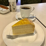 喫茶室ルノアール - ミルクレープ（税込み４９０円）