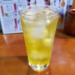 鳥百 やきとり店 - 緑茶ハイ