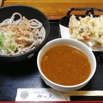 きのこと小海老のかき揚げ天そば