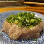 天史朗鮨 - マアジなめろう　最高の日本酒のアテ