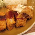 萩原珈琲店 みなとじま喫茶室 - とんかつ・サーモンフライ