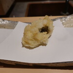 にい留 - 伊勢湾の鱧：サイズは大きくても皮が軟らかいのが天ぷら向きとのこと。