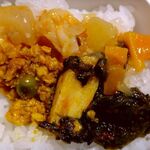 アジャンタ - ３種カレー乗せ