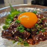 旬魚菜 しら川 - ミンククジラのユッケ