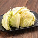 Crunchy cabbage with salt sauce