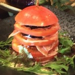 Umakassai - 「茄子とトマトと生ハムのミルフィーユ」700円