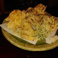 うかい鳥山 - きのこ天ぷら