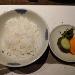山紫御泊処 はなの舞 - ご飯と香の物