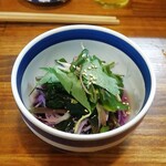 串焼き 巴 - 金時草のおひたし