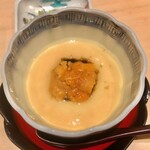 鮨 はしもと - 2020.8.  海胆と海苔の茶碗蒸し