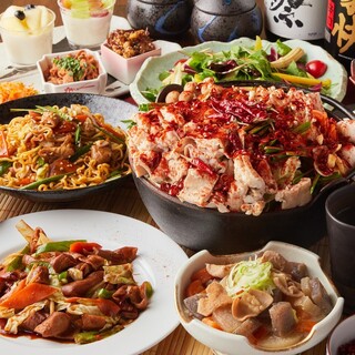 鍋 選べる3種のもつ鍋を筆頭に もつの旨味を堪能 全7品 2h飲み放題 もつ尽くしコース 3490円 海と山の幸 和み個室 ぐるなべ 船橋店 京成船橋 居酒屋 食べログ