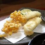 桶家乃隠居 - フルーツコーンと鱧